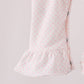 Pink santa claus dot applique ruffle 2pc set