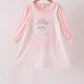 Pink santa claus dot applique 2pc set