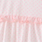 Pink santa claus dot applique ruffle pants set