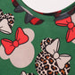 Red character bamboo pants set