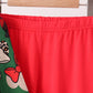 Red character bamboo pants set