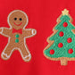 Red Gingerbread Tree Embroidery Set