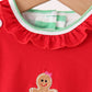 Red Gingerbread Tree Embroidery Bubble Set