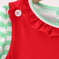 Red Gingerbread Tree Embroidery 2pc Set