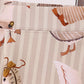 Brown goose print bamboo pajama set