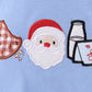 Blue Milk Cookies Embroidery Top