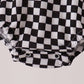 Black car embroidery checkered bubble