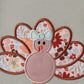 Sage Turkey Applique Ruffle Romper