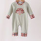 Sage Turkey Applique Romper