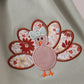 Sage Turkey Applique 2pc Set
