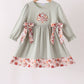 Sage Turkey Applique Dress