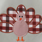 Sage Turkey Applique Plaid Pants Set