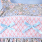Blue Floral Bow Smocked 2pc Set