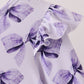 Purple Bow Zip Bamboo Dress