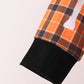 Orange skeleton plaid pants set