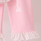 Pink skeleton print ruffle pants set