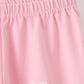 Pink skeleton print ruffle pants set
