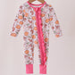 Pink milk cookie bamboo ruffle romper