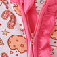 Pink milk cookie bamboo ruffle romper