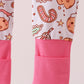 Pink milk cookie bamboo ruffle romper
