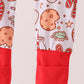 Red milk cookie bamboo romper