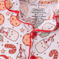 Red milk cookie bamboo pajama set