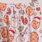 Red milk cookie bamboo pajama set