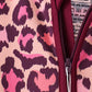 Pink leopard bamboo zipper romper