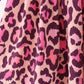 Pink leopard bamboo pants set