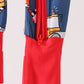 Navy tractor print bamboo romper