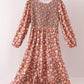 Floral Smocked Mom Dress