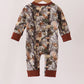 Camouflage tree pocket romper