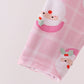 Pink Santa Zip Bamboo Romper