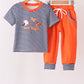 Auburn War Eagle Embroidery Pants Set