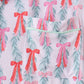 Green bow christmas tree bamboo mom's gown