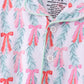 Green bow christmas tree bamboo pajama set