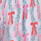 Green bow christmas tree bamboo pajama set
