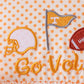 Orange Tennessee Go Vols Embroidery Bow Pants Set