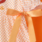 Orange Tennessee Go Vols Embroidery Bow Pants Set