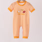 Orange Tennessee Go Vols Embroidery Romper