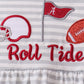 Red Alabama Roll Tide Embroidery Bloomer Set