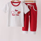 Red Alabama Roll Tide Embroidery Pants Set