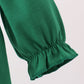 Forest bow smocked ruffle bubble