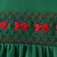 Forest bow smocked ruffle bloomer set