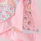 Pink pumpkin ruffle skorts set