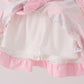 Pink pumpkin ruffle skorts set