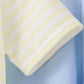 Yellow stripe pumpkin embroidery shorts set
