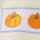 Yellow stripe pumpkin embroidery bubble