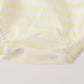 Yellow stripe pumpkin embroidery bubble