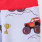 Blue Racing Car Bamboo Pajama Set